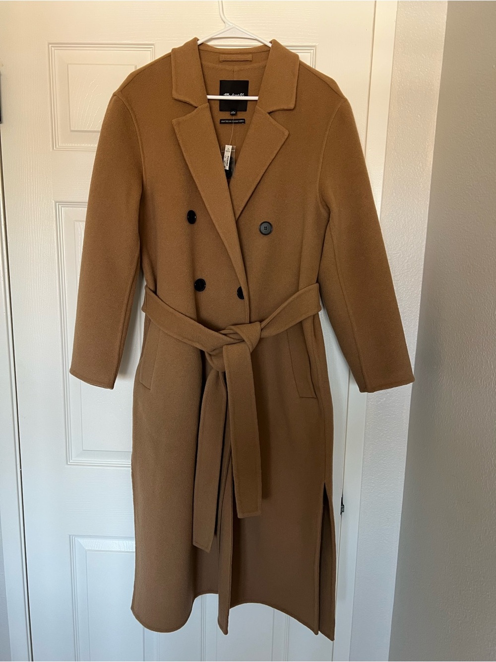 Madewell Camel Wool-Blend Coat